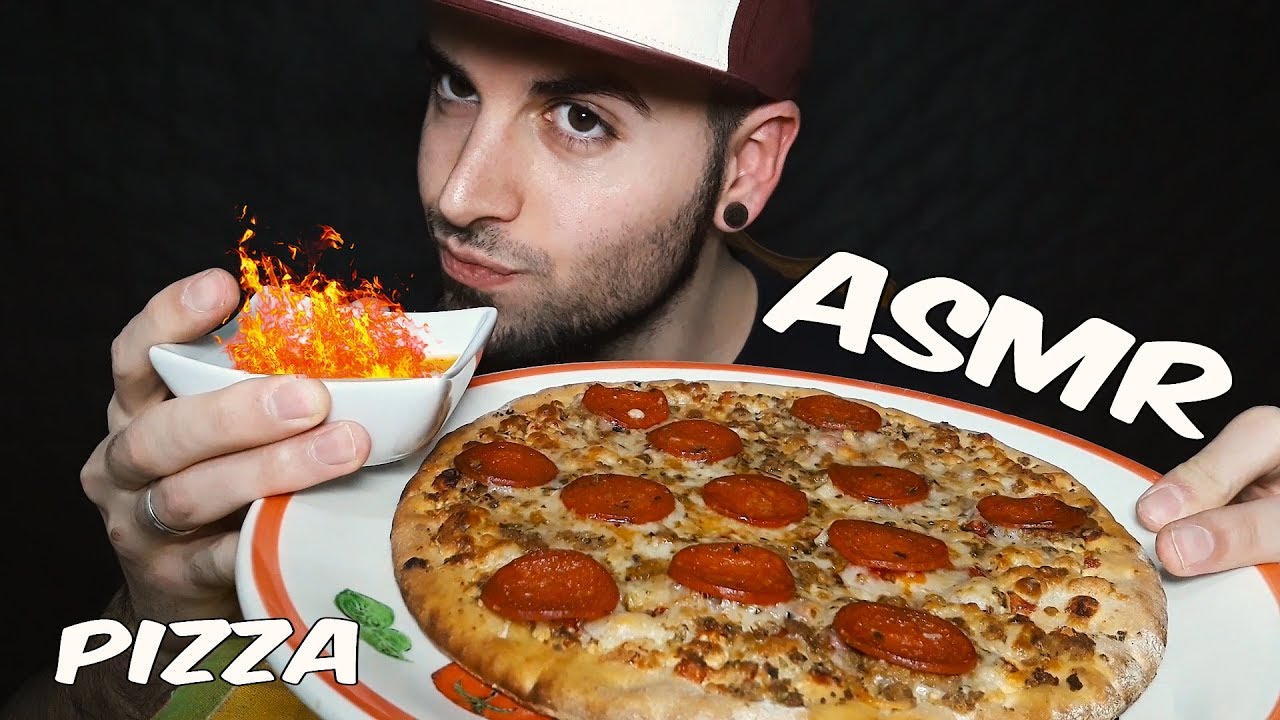 ASMR PIZZA SPICY FIRE (EATING SOUNDS / CRUNCH)