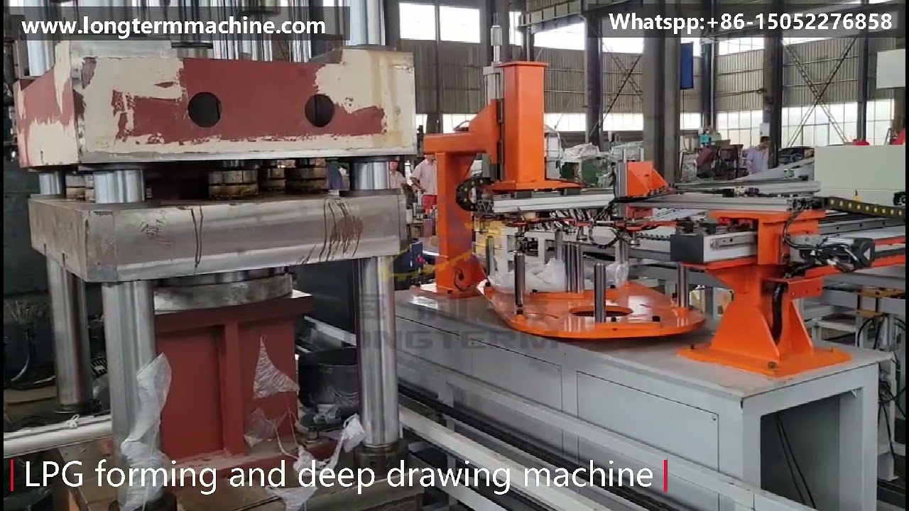 LPG cylinder forming and deep drawing machine