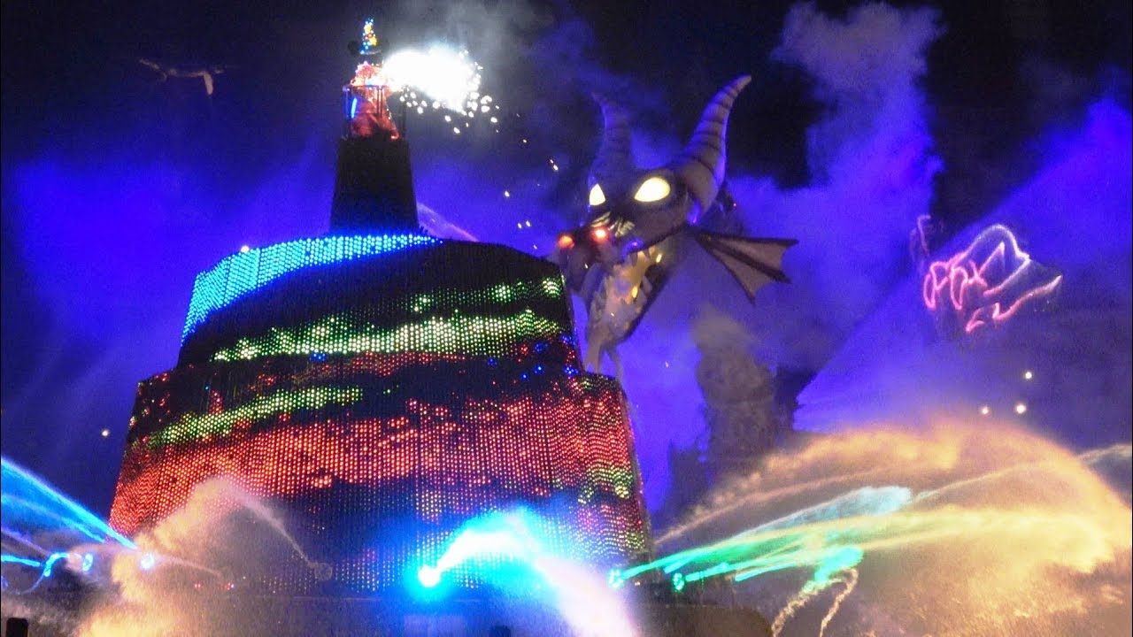 【TDS】ファンタズミック！（ピアッツァ・トポリーノ） 2018/04/08 Fantasmic! / Tokyo DisneySea