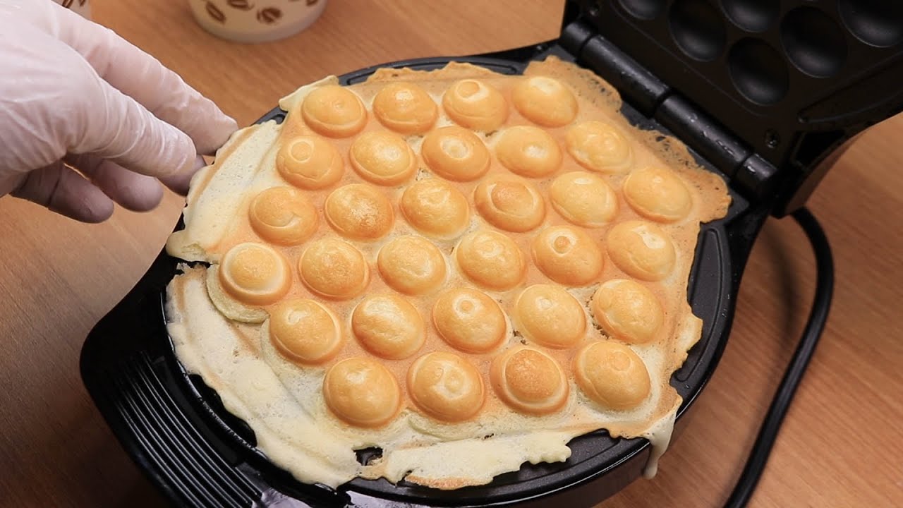 온 가족이 좋아하는 디저트예요 집에서 홍콩 에그와플을 만들었어요 |  | Hong Kong Egg Waffle Recipe
