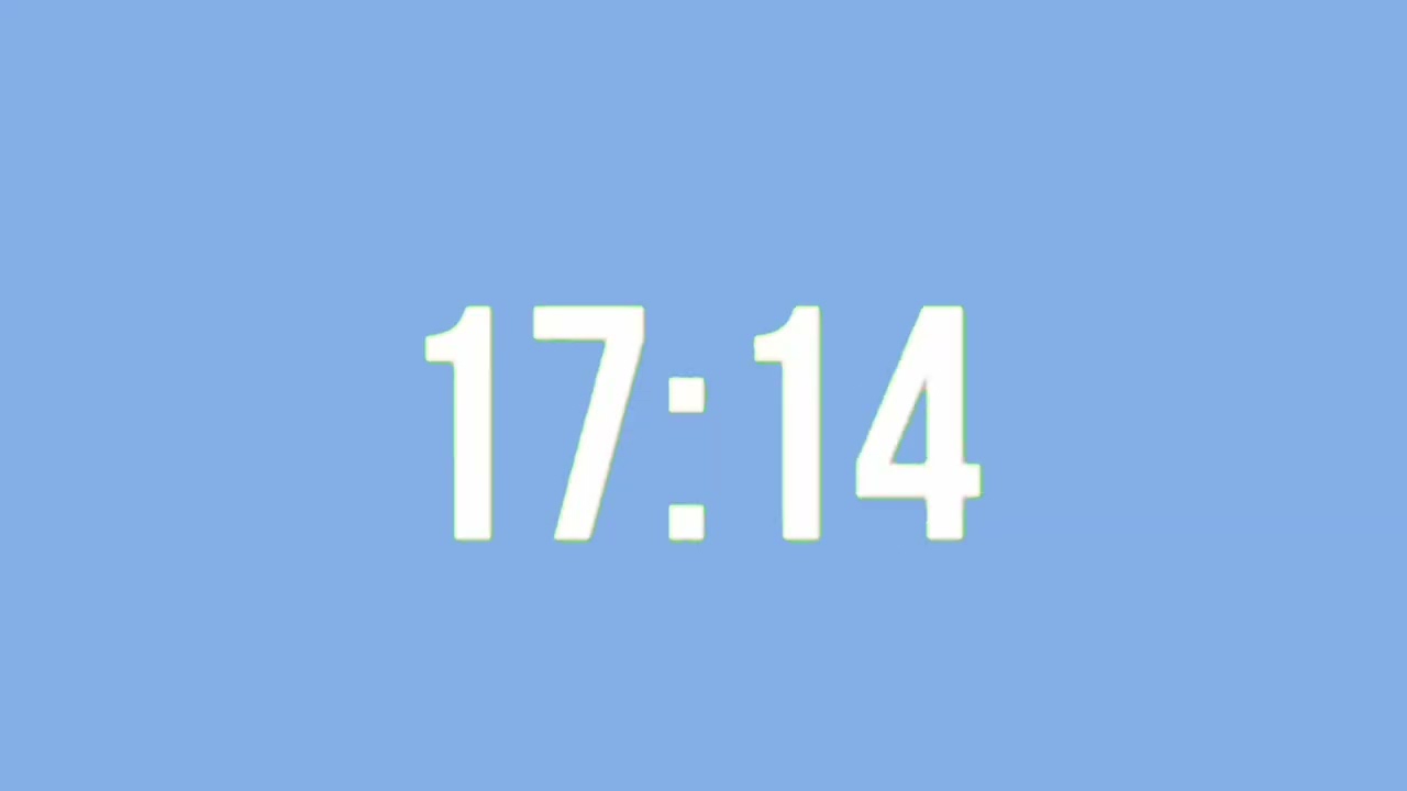 30 minute countdown timer| Silent timer with bell sound | Light blue background