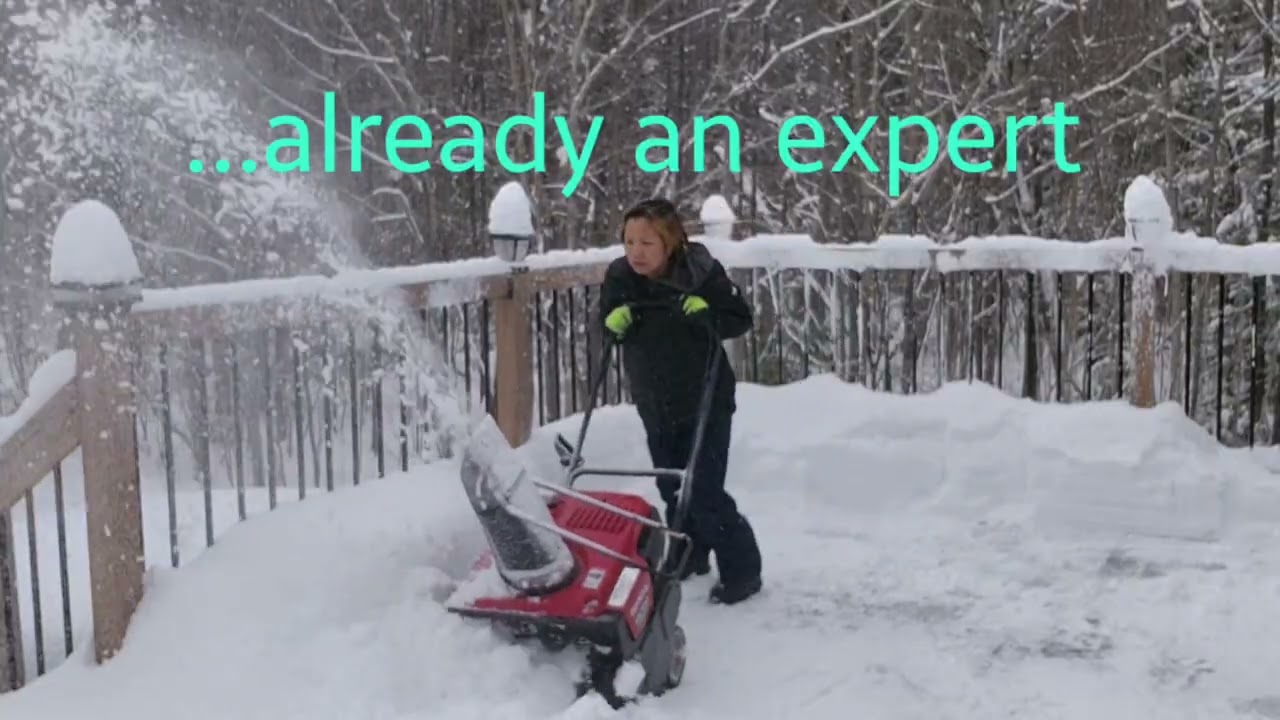 Snow blower tutorial