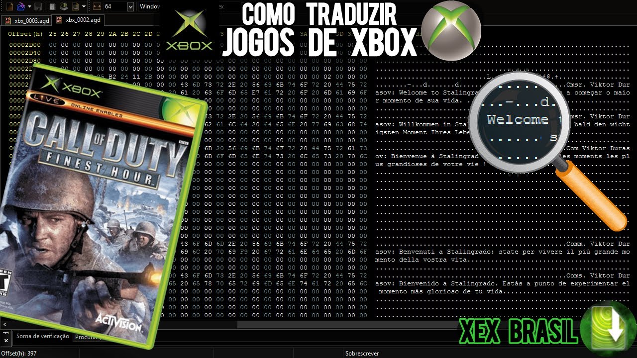 COMO TRADUZIR JOGOS DE XBOX 360 [HxD]