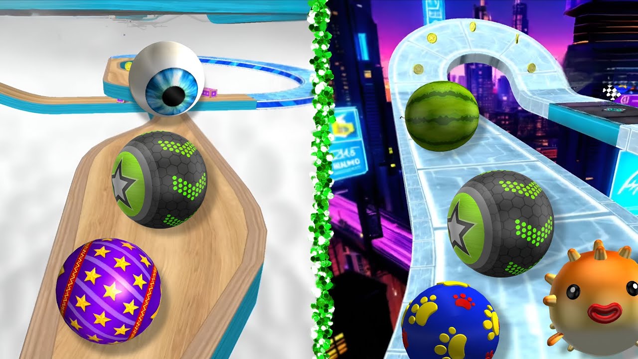 Goingball gamplay level 1196 in 2 screen #nembofamily #tomgingergaming #littlemoviesgames&fun #2026 