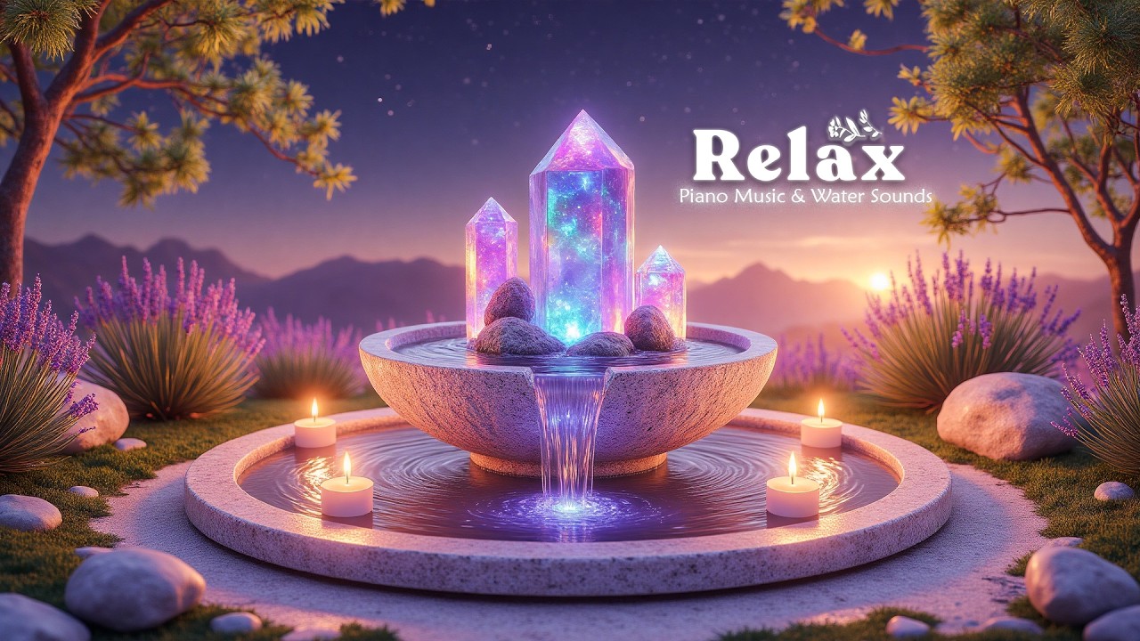 Soft Piano & Soothing Water Sounds 🌿 Insomnia Relief, Anxiety & Depression