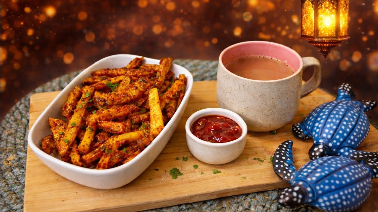 Crispy Garlic Potato Wedges 😍 | Bina Oven Bina Airfryer | Ramadan Iftar Special #explore 