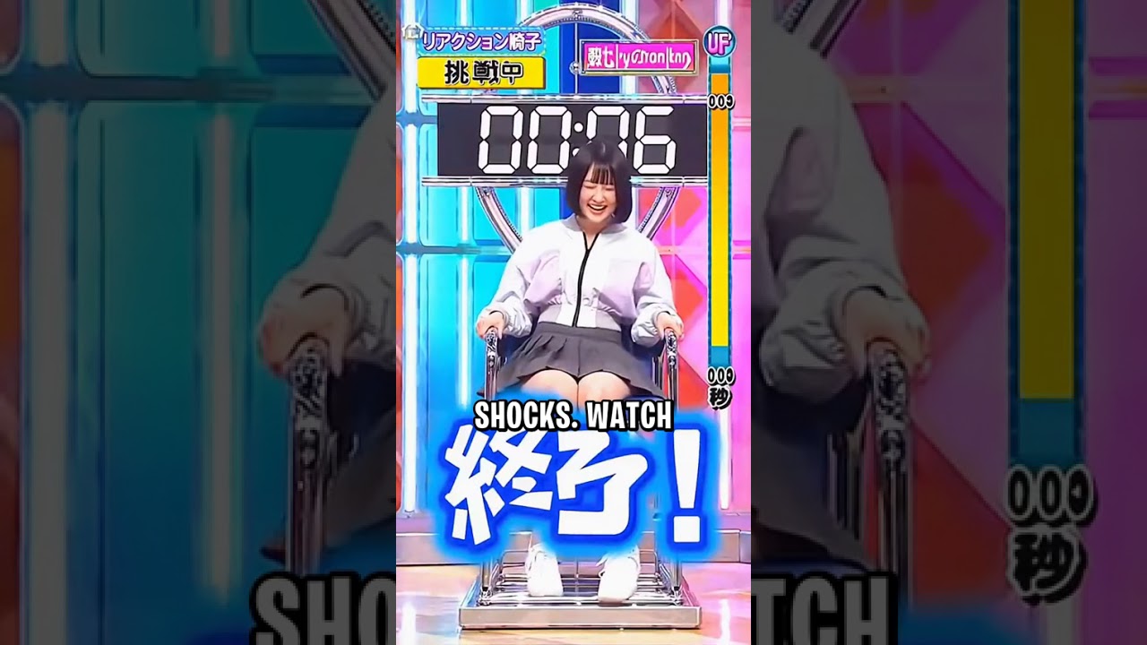 Shock Chair Challenge: Her Reaction Is Priceless! 😂💥 #shorts #viral #funny #japan