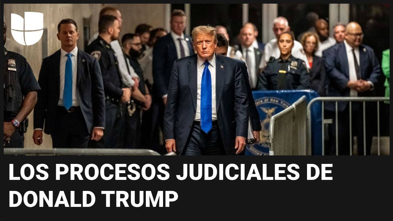 Estos son los procesos judiciales que enfrenta Donald Trump: as&iacute; avanzan sus otros tres juicios