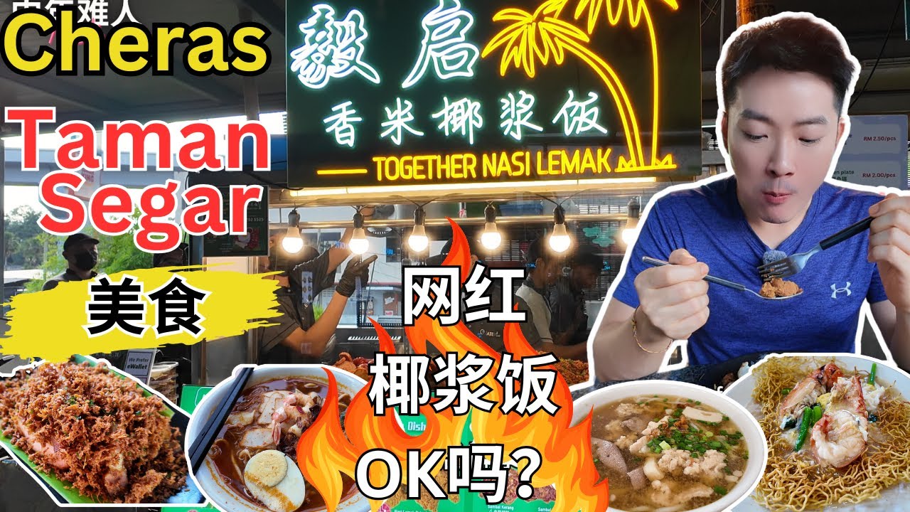 [蕉赖Taman Segar～美食] 网红毅启炸猪肉椰浆饭！Auntie Lora虾面！姐妹猪肉粉！Kaki Bola XO鱼头米！榕树下大炒！圆芳茶室！大家庭茶室炒粿条！Icon Brewings!