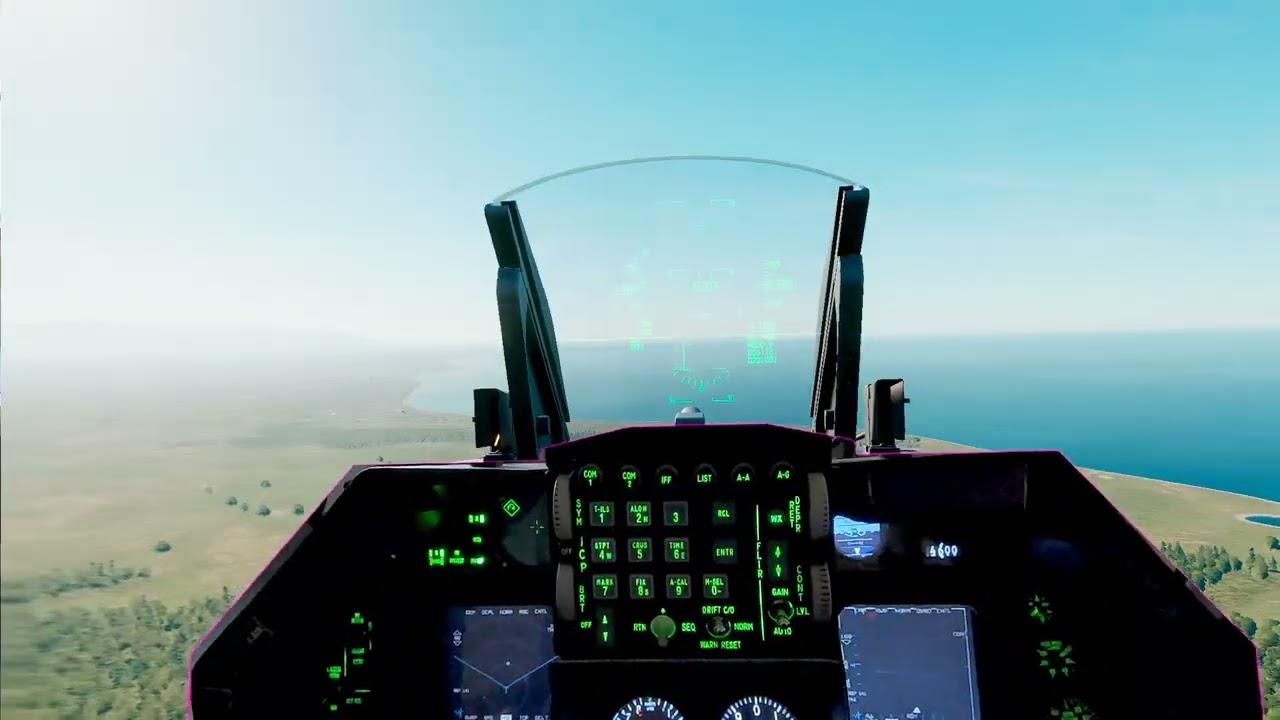 DCS: Overhead brake and touchdown.