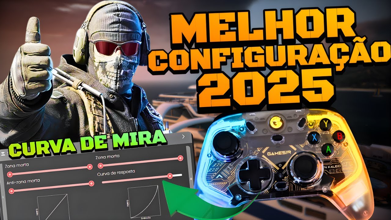 Como Configurar a Melhor Curva de Mira no Controle GameSir!