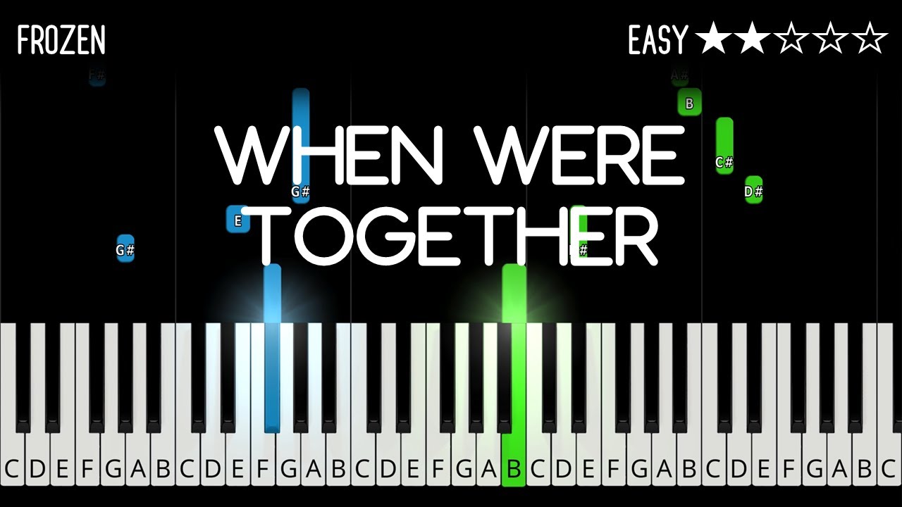 Frozen - When We're Together - EASY Piano Tutorial