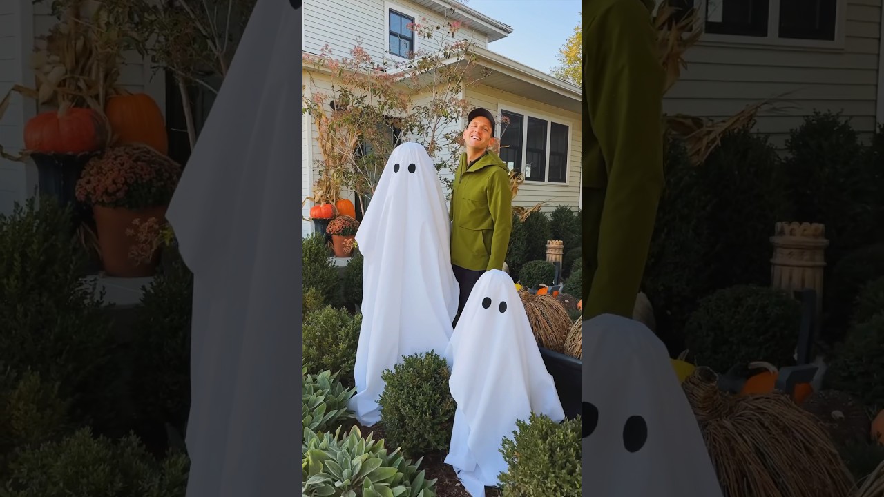 These DIY ghosts are the kind of Halloween decor I can get behind! #shorts