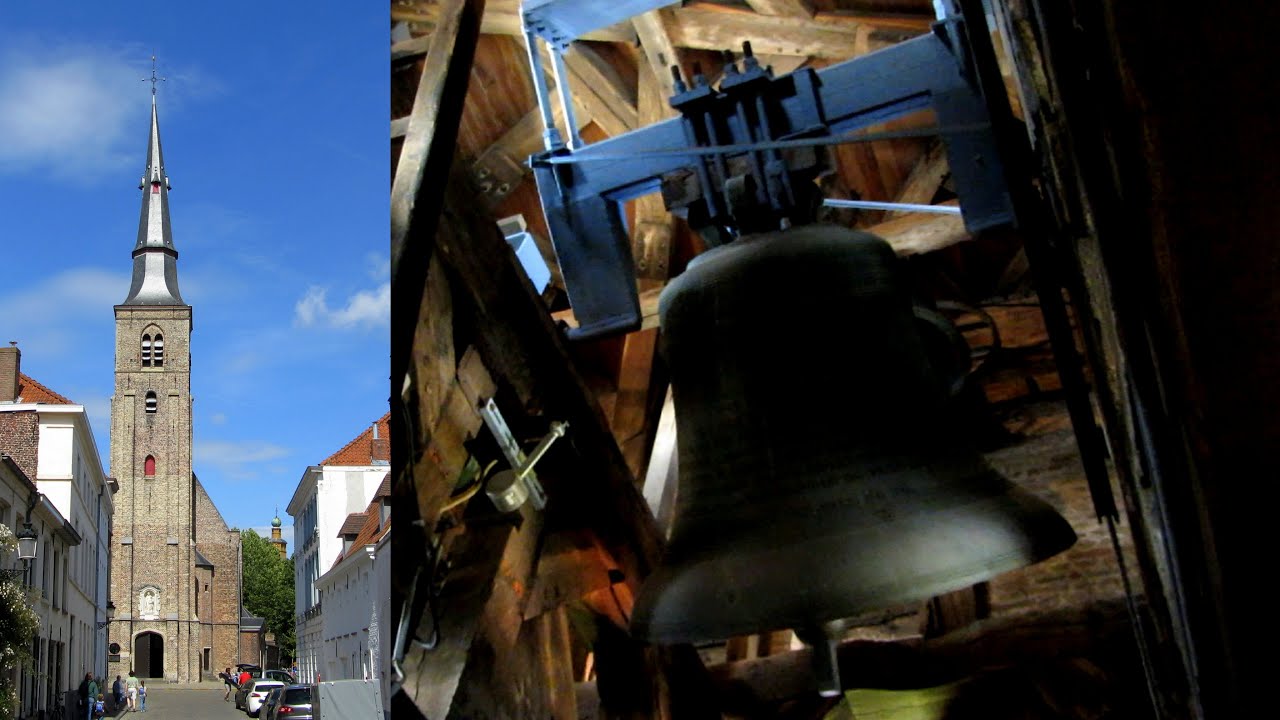 Brugge, Sint-Annakerk (3/4): Romeins luiden (glas romain) + rouwkleppen.