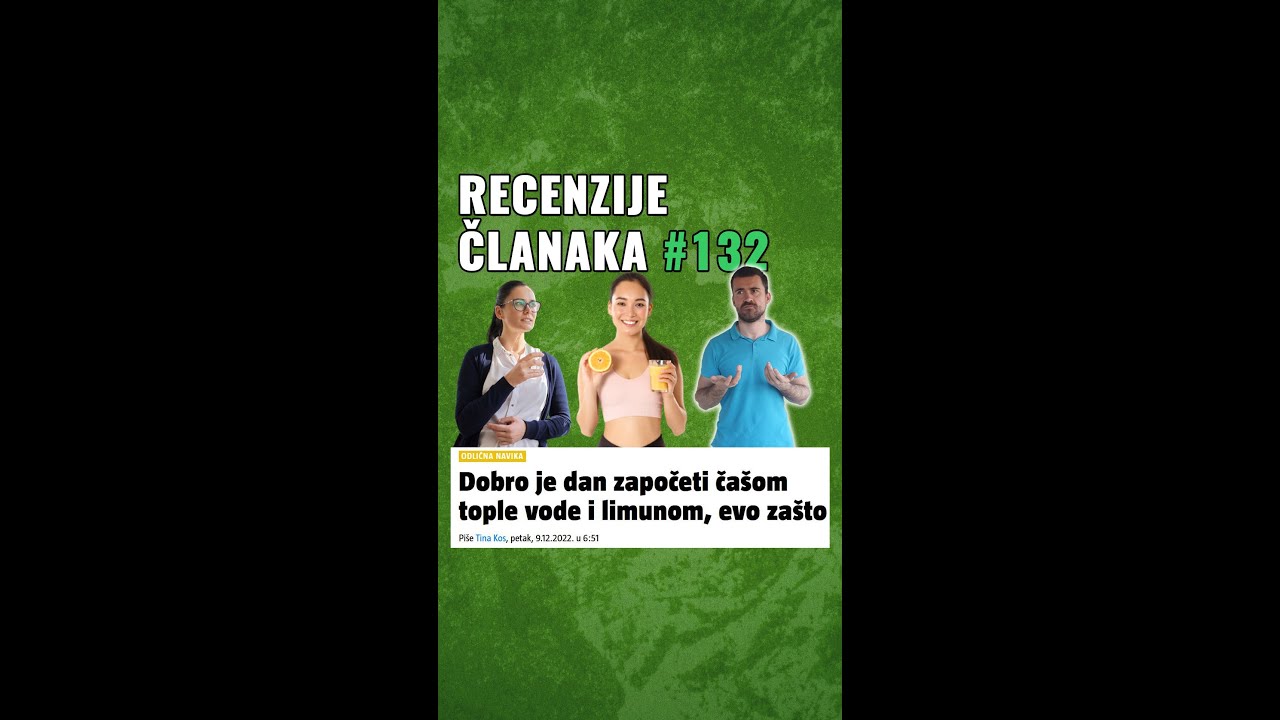 Dobro je dan zapčeti čašom vode i limunom | EP132