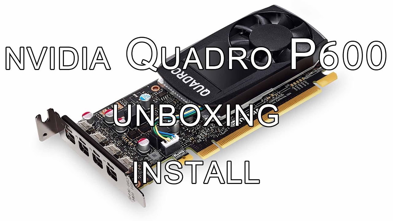 PeteRoy - Nvidia Quadro P600 raw video 4k