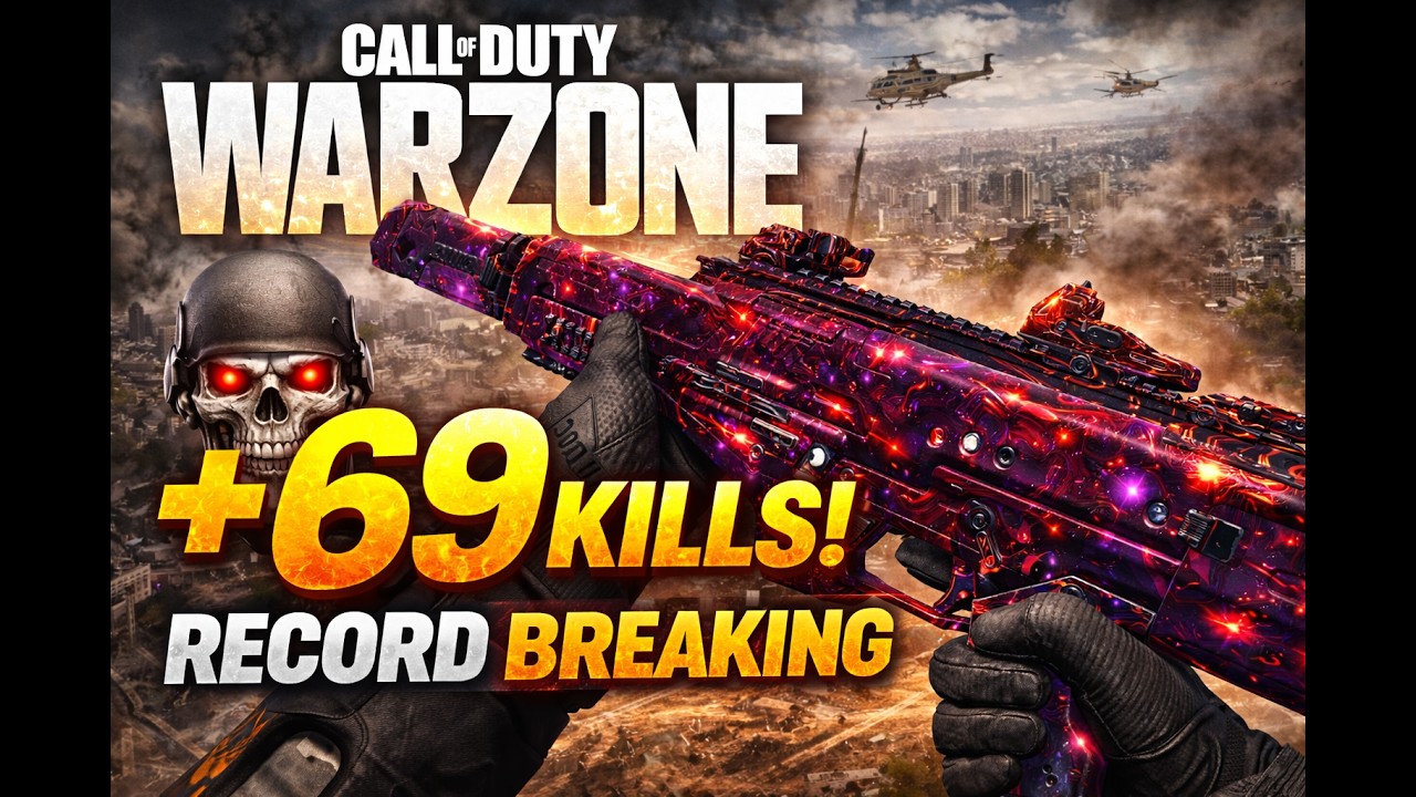 WORLD RECORD *69 KILL* SOLO QUADS GAME in WARZONE! 🏆 (Black Ops 7)