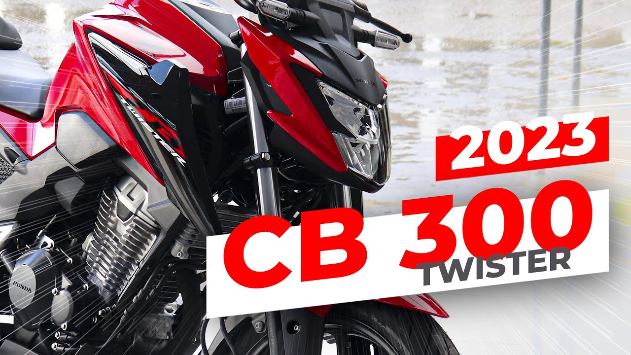 NOVA CB 300F TWISTER 2023 VERMELHA (CBS) | Avaliação Completa: Novo Motor, design, painel e mais!
