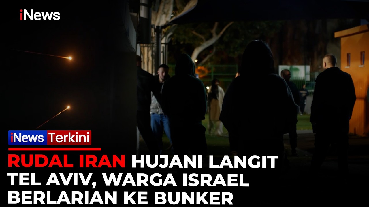 BREAKING! Rudal Iran Hujani Tel Aviv, Masyarakat Israel Kocak-kacir Menuju Bunker | iNews Terkini
