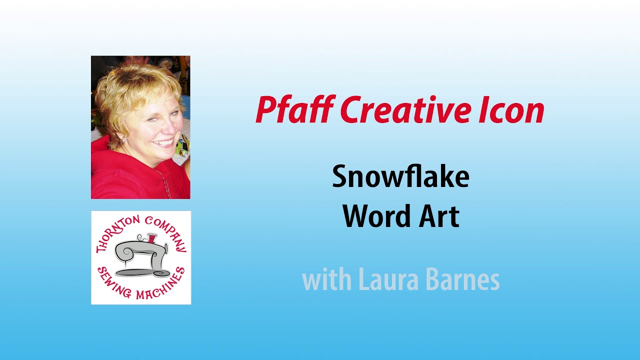 PFAFF Creative Icon Snowflake Word Art