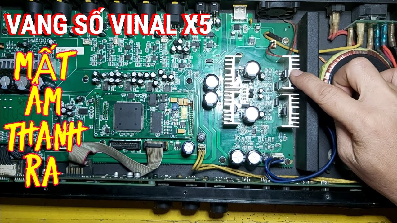 sửa vang số x5 mất âm thanh ra mở lên không có tiếng chỉ có đèn