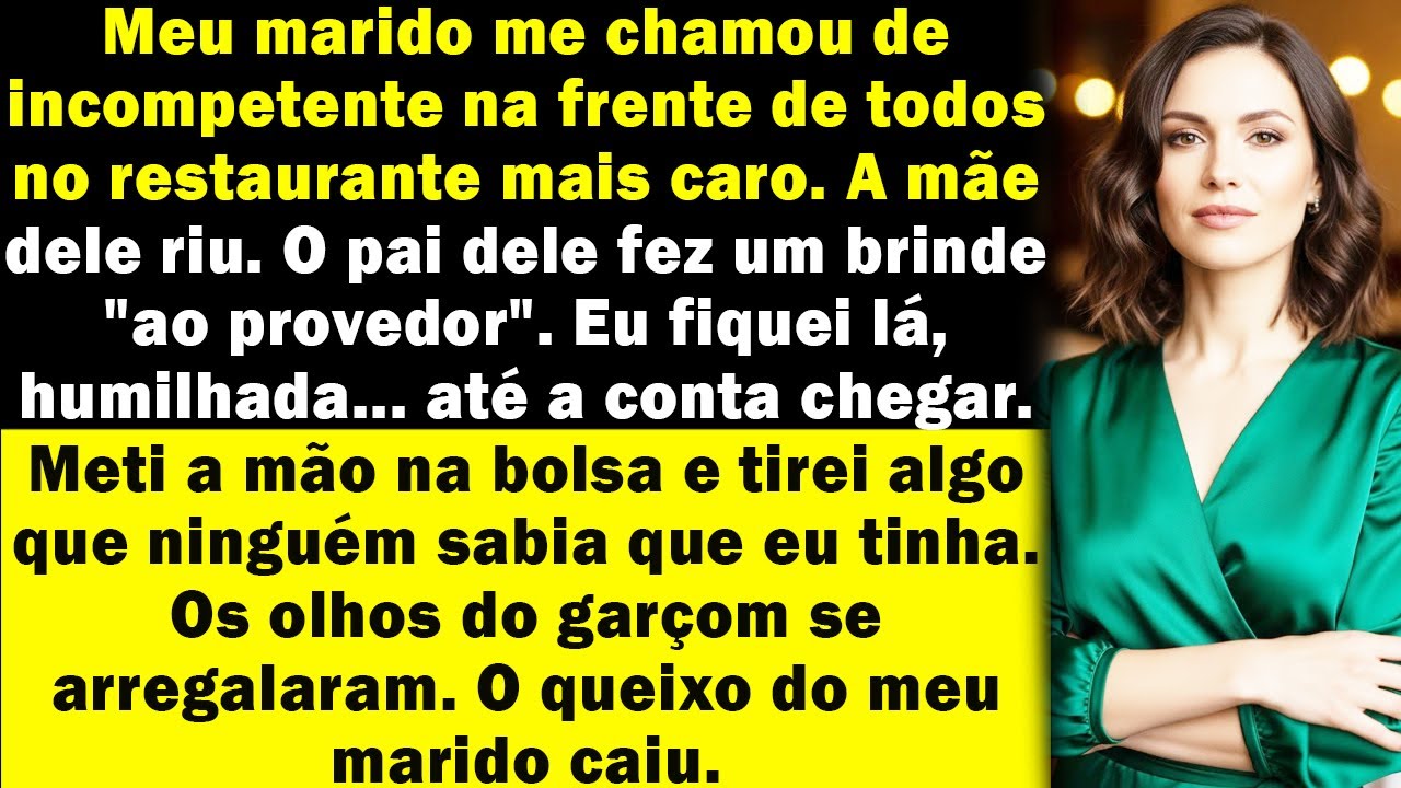 Meu marido me chamou de fracasso no jantar… então revelei o documento que destruiu o orgulho dele.