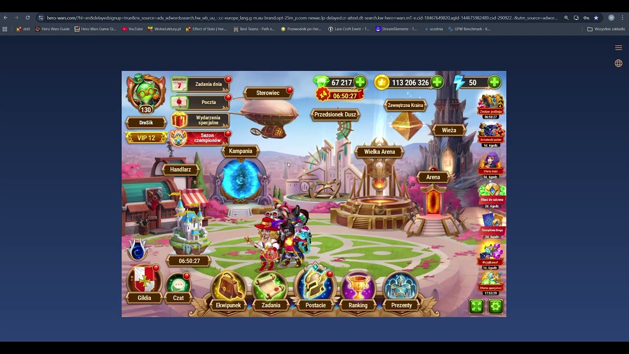 Hero Wars by DreSik (nowa postać i event - będzie ciekawiej wg mnie)