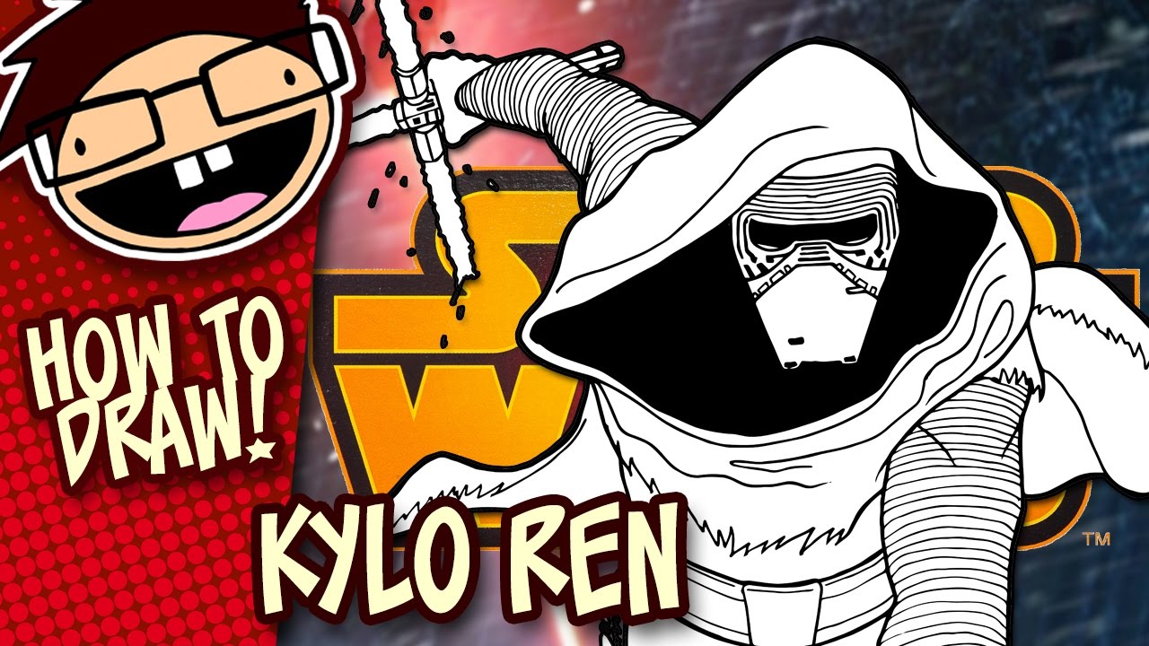 How to Draw KYLO REN (Star Wars: The Force Awakens) | Narrated Easy Step-by-Step Tutorial