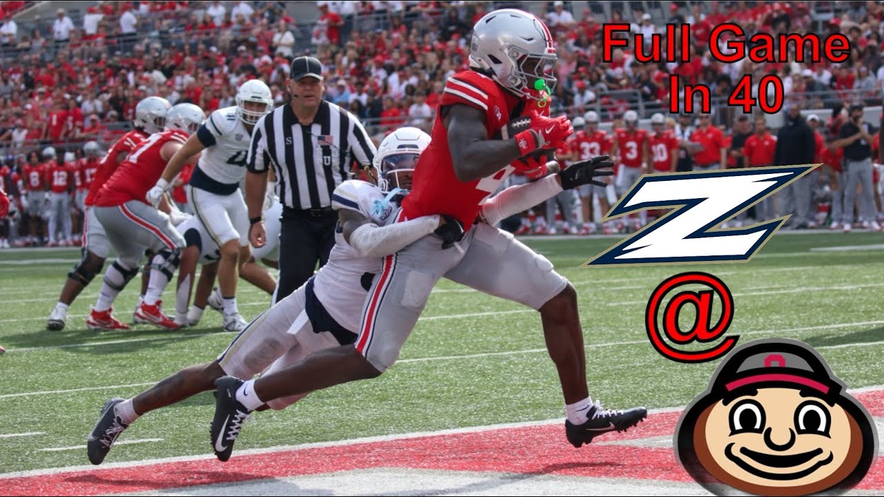 Akron @ #2 Ohio State Full Game in 40 Minutes (no huddle) August 31st 2024