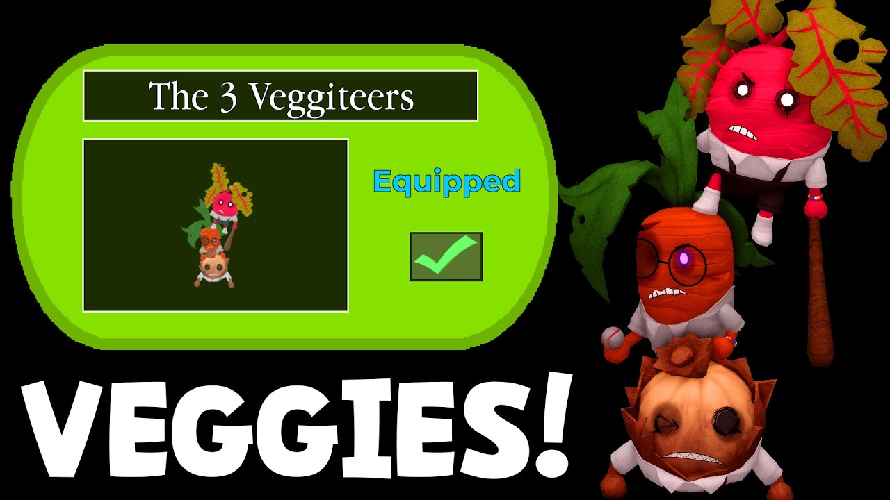 How to Unlock THE 3 VEGGITEERS in PIGGY!