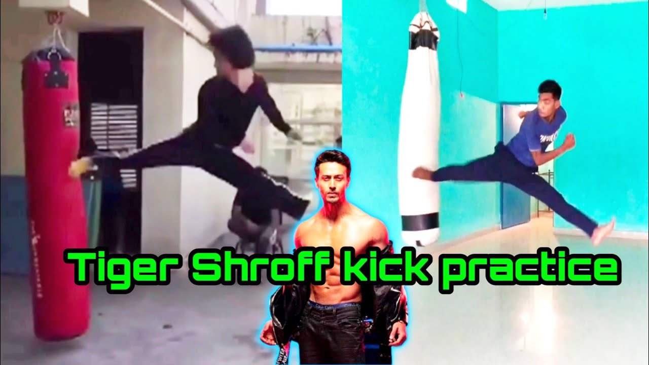 #TigerShroff Shroff real life kicking practice 🔥 tiger Shroff stunt and amazing flips