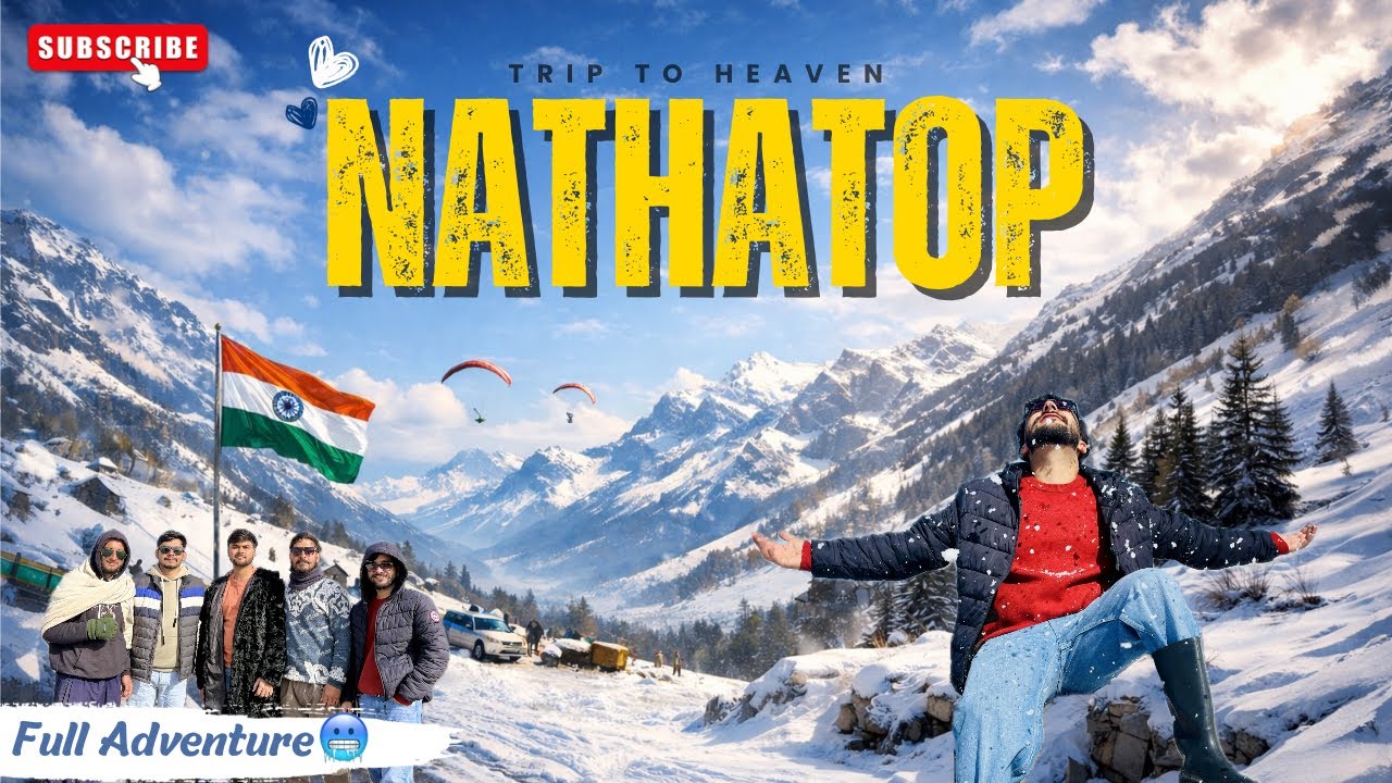 Nathatop – Katra Ka Hidden Winter Paradise 🥶 | Snow Ride Experience⛷️ & Complete Tour Guide  🪂