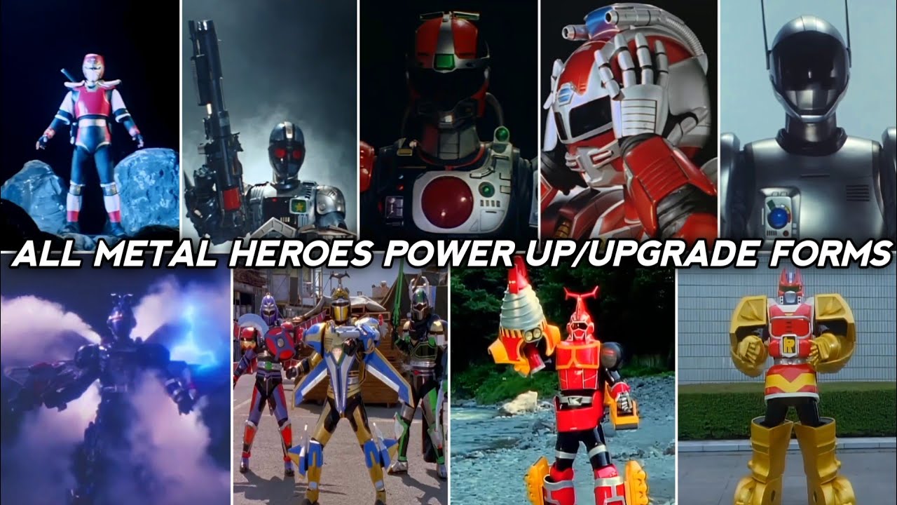 All Metal Heroes Power Up/Upgrade Forms (Jiraiya - Robotack)