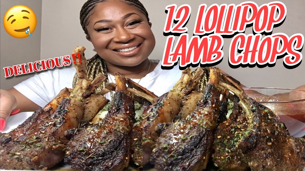 12 LOLLIPOP LAMBCHOPS AND GARLIC MASH POTATOES MUKBANG‼️MUST WATCH‼️