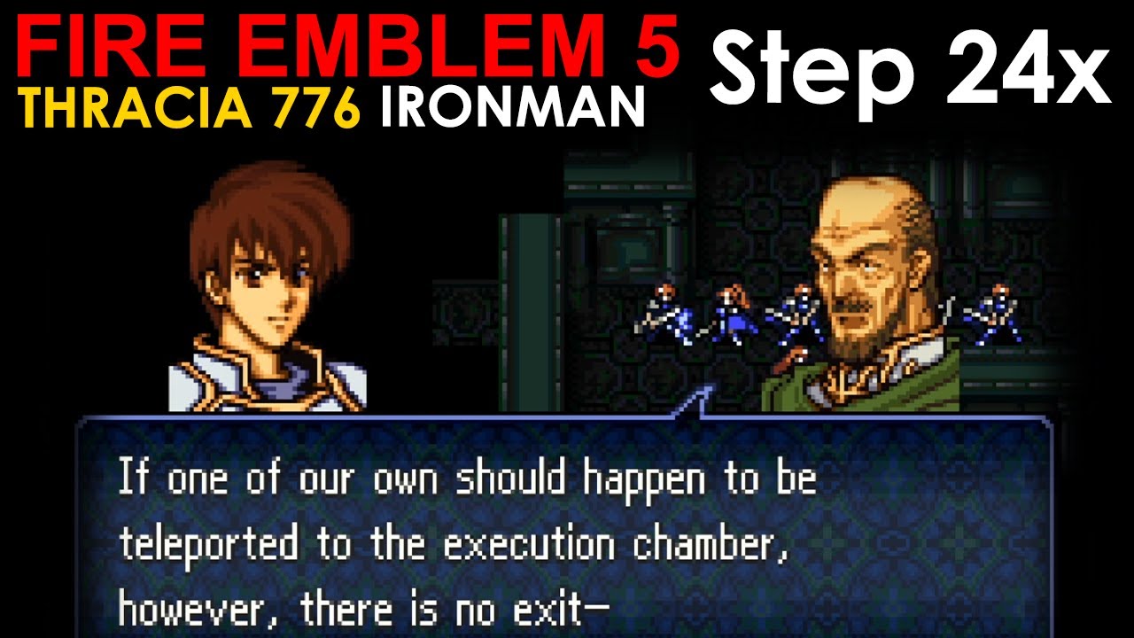 FE5 Step 24x: Rescue Eyvel from a hellish teleport labyrinth that has 168 warp reinforcements