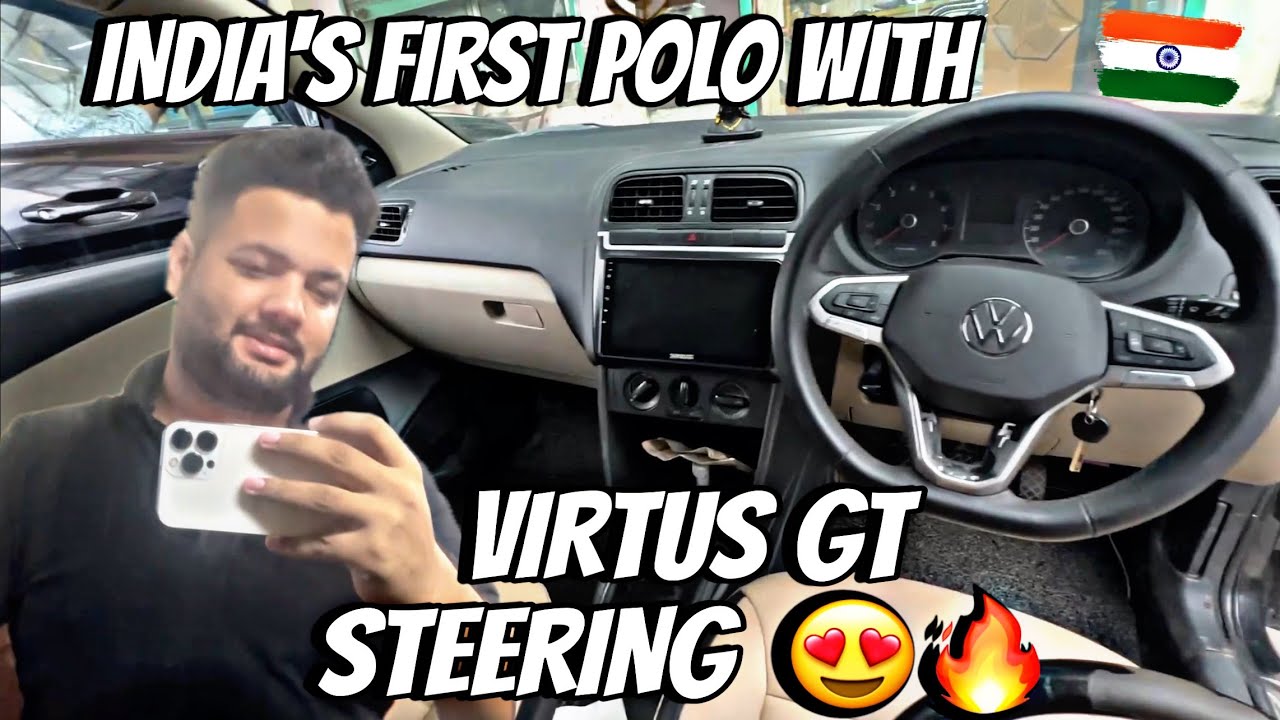 FIRST POLO TO VIRTUS UPGRADE DONE ✅😍 | STEERING CONTROLS ❤️💫 | D MEKANIC