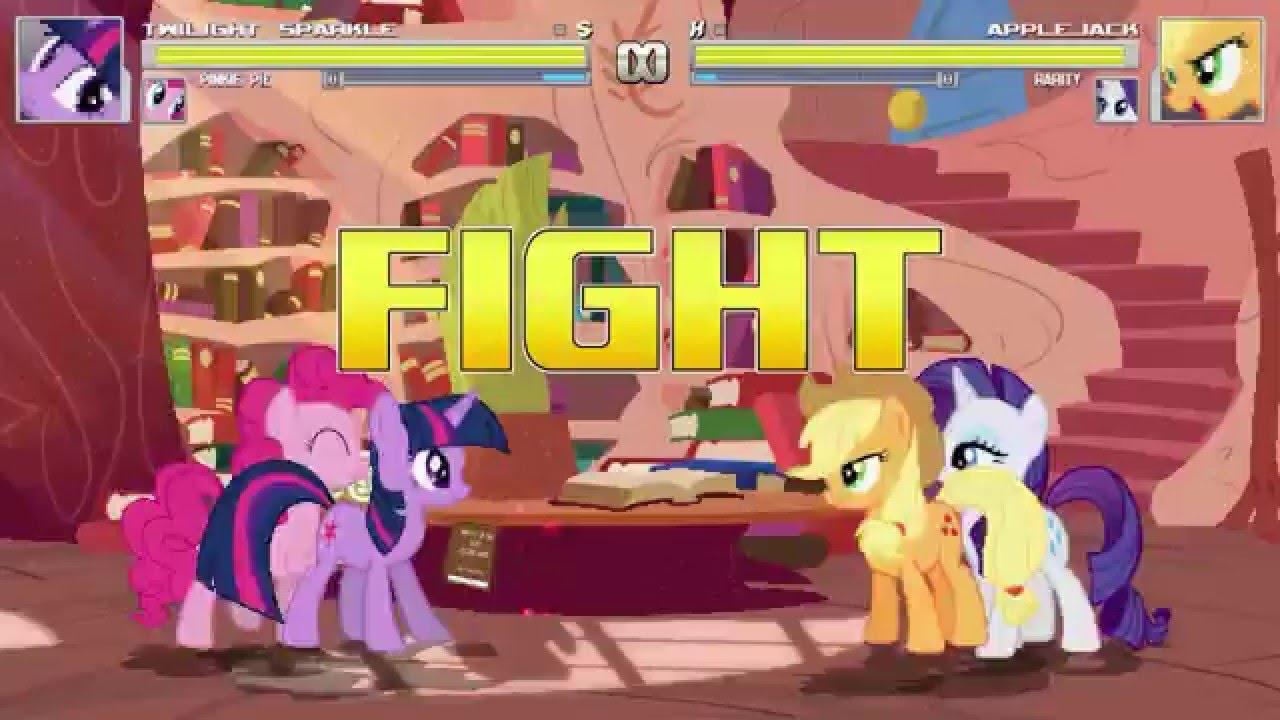AN Mugen Request #306: Twilight Sparkle & Pinkie Pie VS Applejack & Rarity