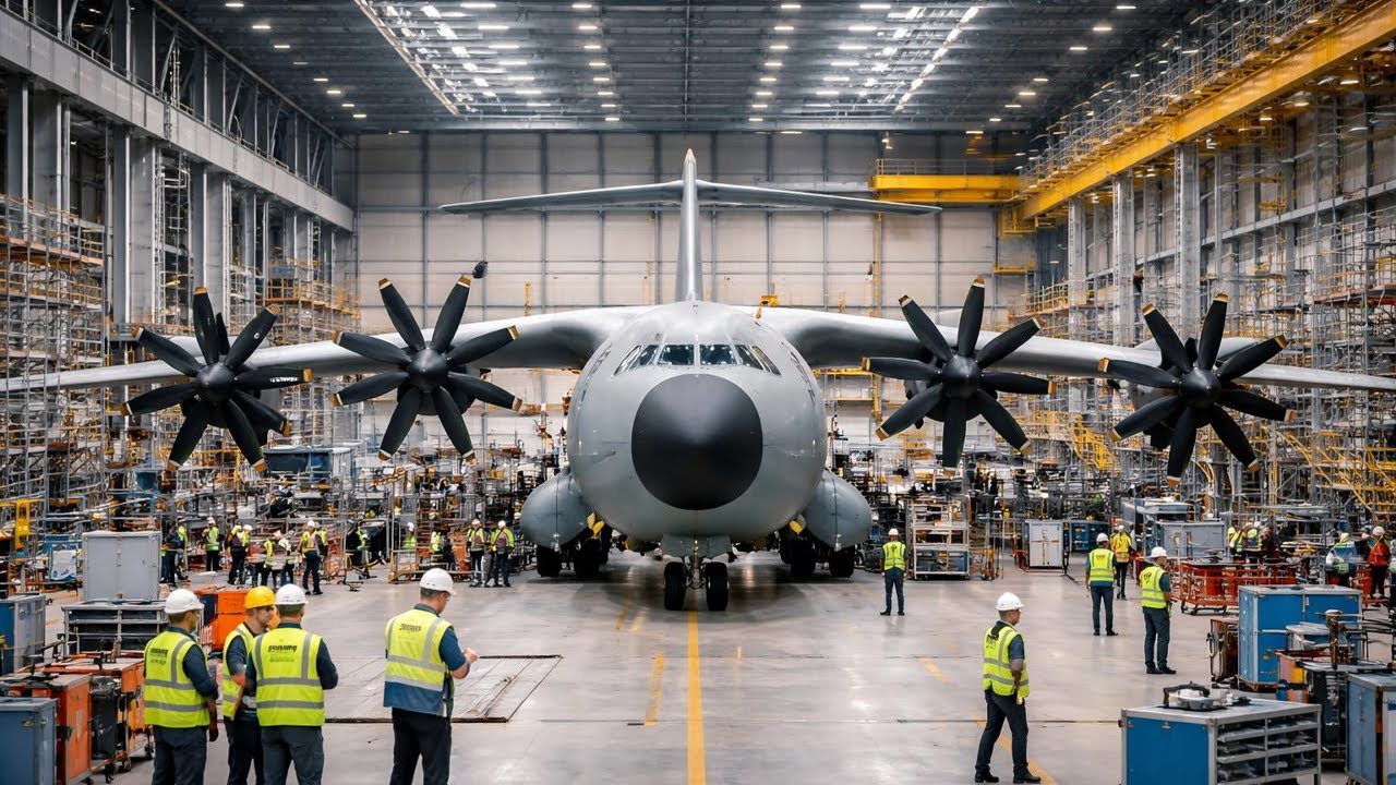 Inside Europe’s Giant A400M Atlas Factory | How a 141-Ton Military Transport Aircraft Is Built