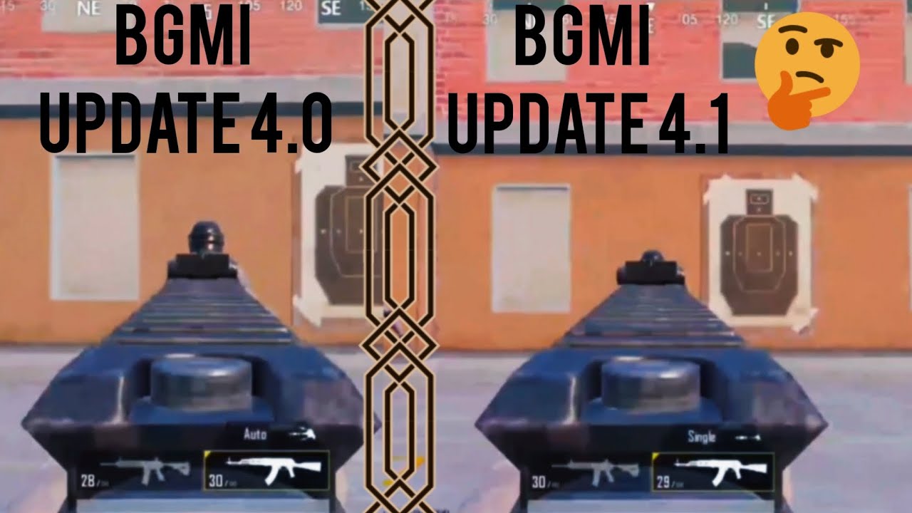 Bgmi 4.1 update gun Nerf 🤔 ?Bgmi 4.0 update vs 4.1 update gun comparison