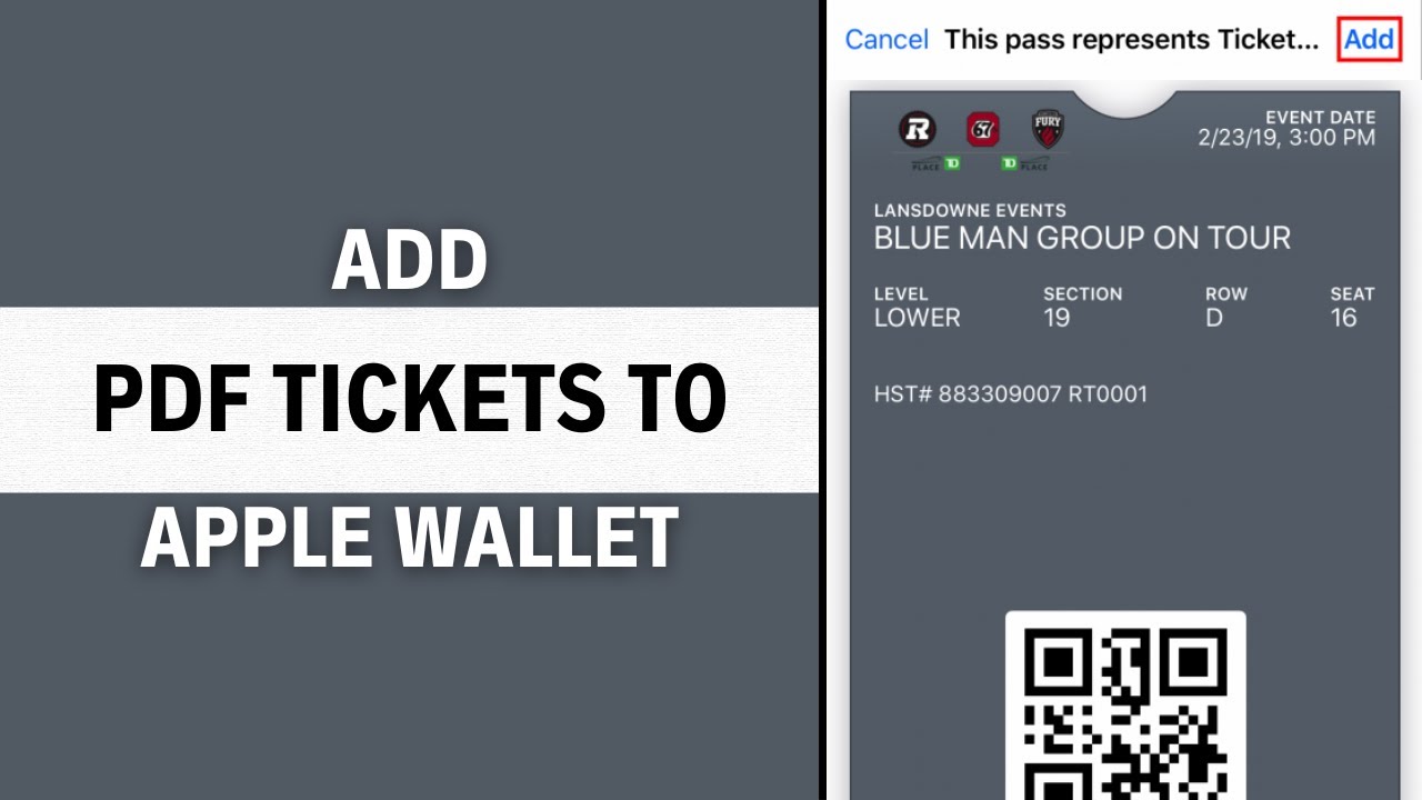 How To Add PDF Ticket to Apple Wallet - Full Guide