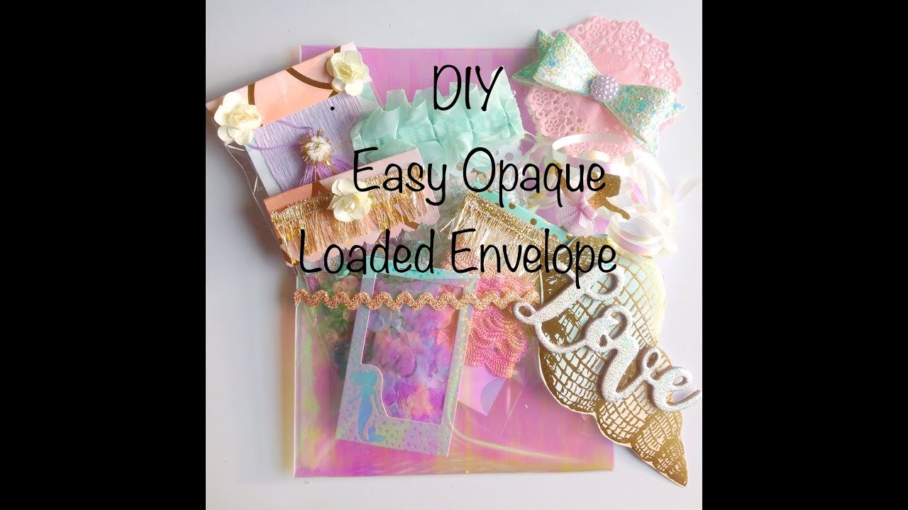 DIY Mermaid Loaded Envelope Tutorial