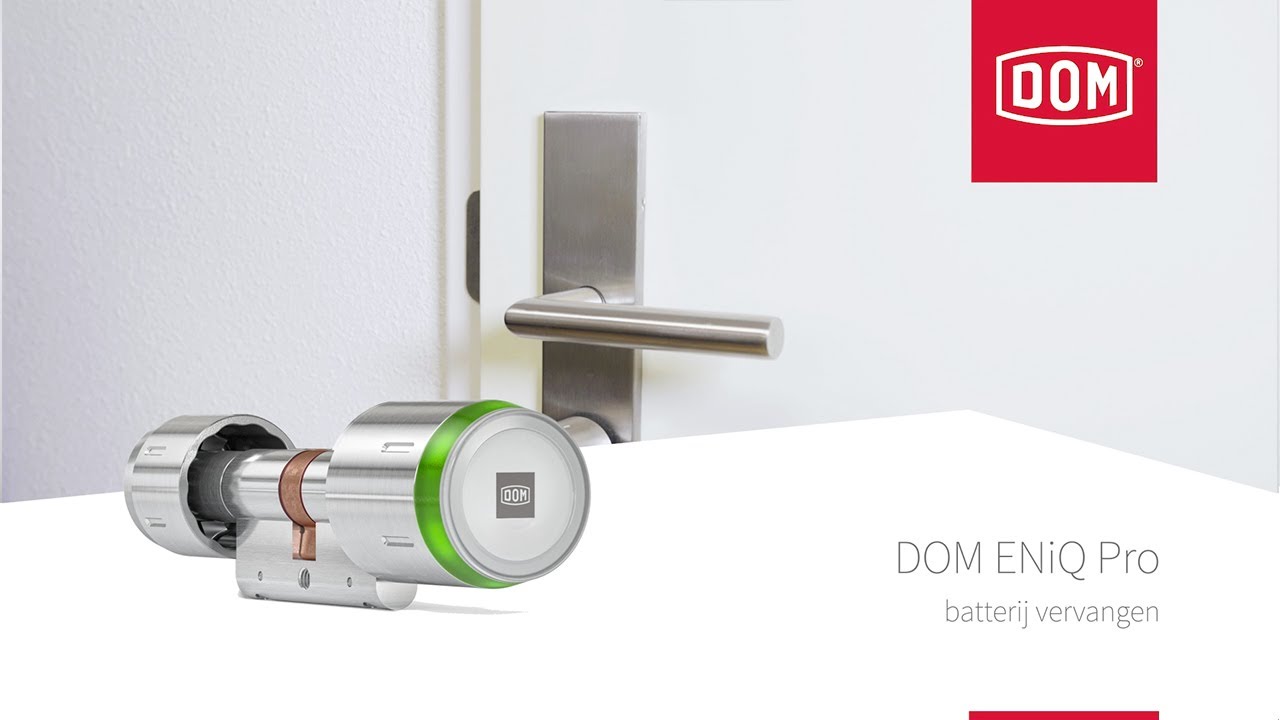 DOM ENiQ® Pro | Batterij vervangen digitale cilinder