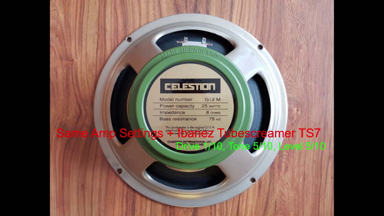 Laney Cub 12R - Speaker Swap Test - Laney H1265 to Celestion Greenback