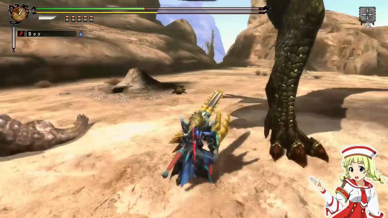 [MH3U] Gunlance Guide - Big Green Deviljho / イビルジョー - Cut is Love