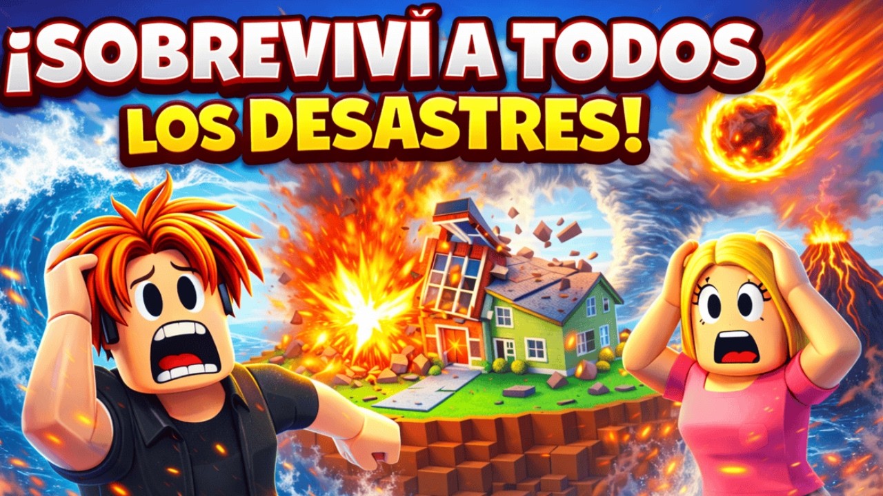 ¡Sobreviví a TODOS los desastres de Roblox en 24 horas!