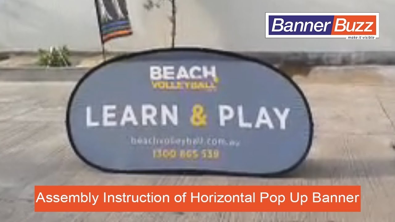 Assembly Instructions of Horizontal Pop Up Banner