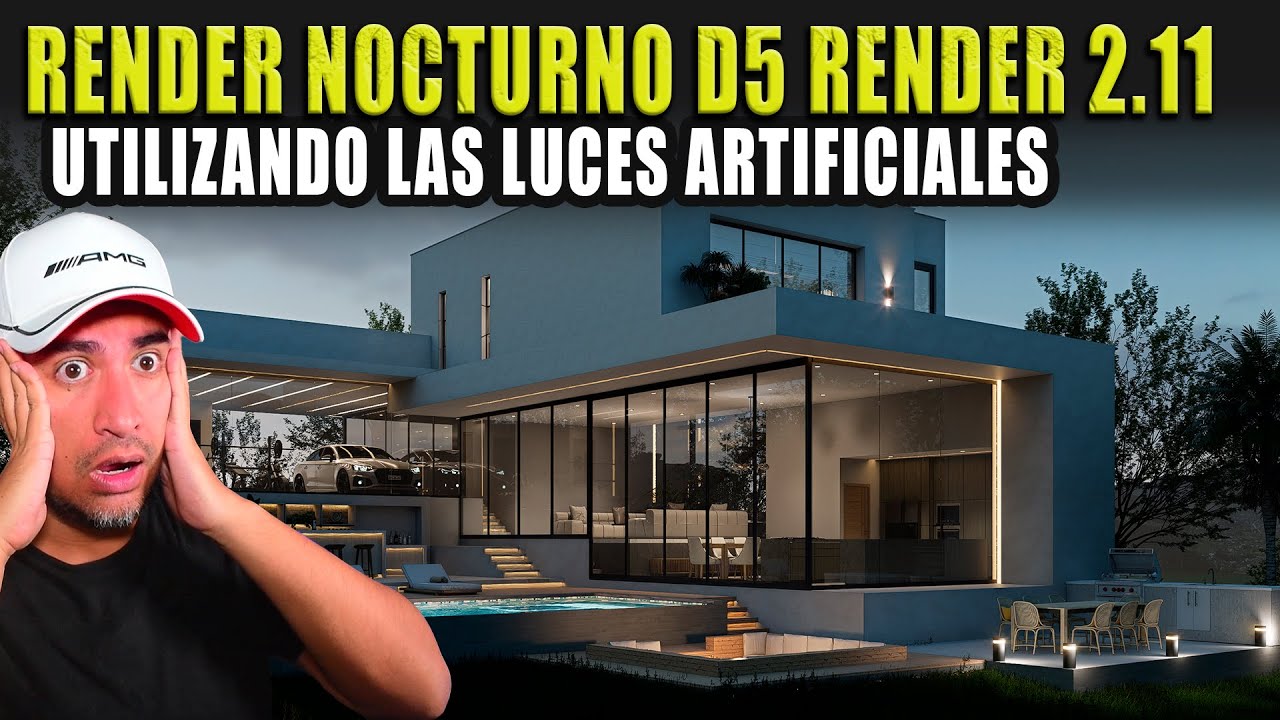D5 RENDER 2.11 TUTORIAL PARA RENDER NOCTURO 🔴 CON ILUMINACIÓN ARTIFICIAL