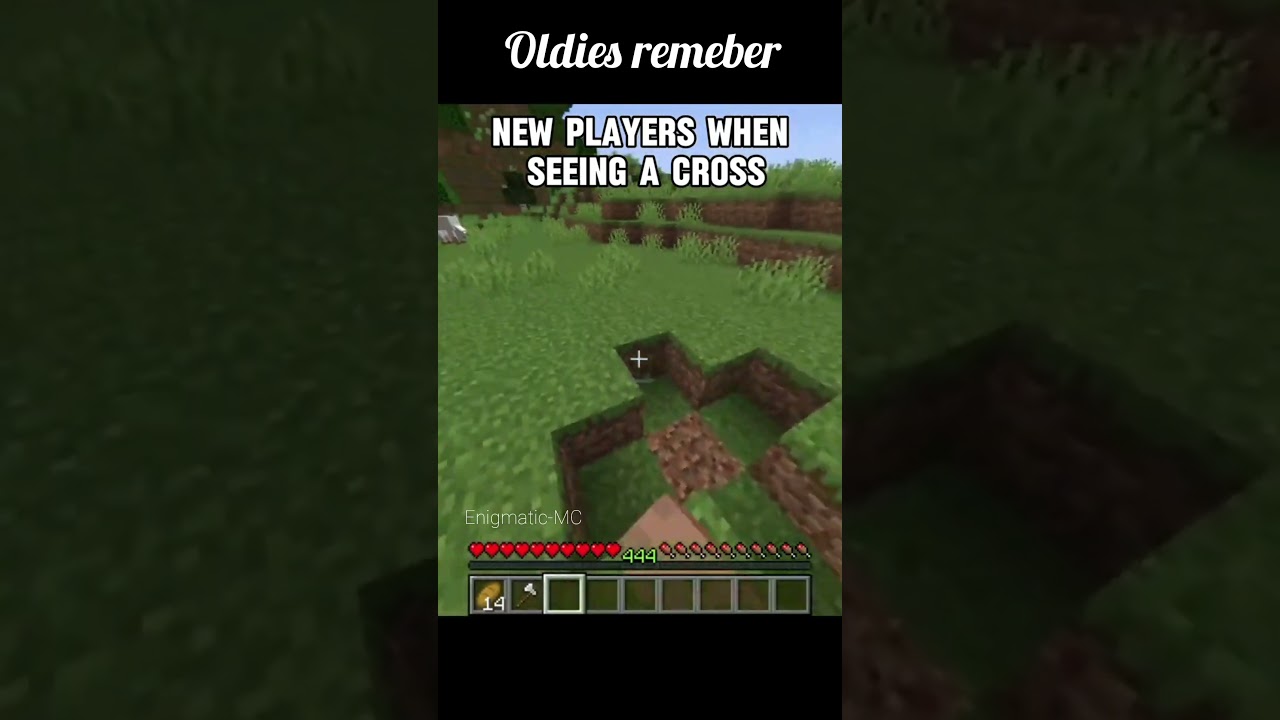 Only Old Players Remember the Cross Sign 👀🔥 | #shorts #minecraft&rdquo;