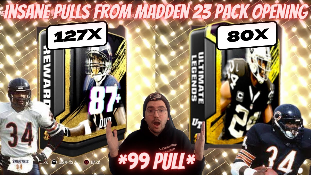 *INSANE PULLS* THE BIGGEST ULTIMATE LEGEND MADDEN 23 PACK OPENING FOR WALTER PAYTON!!