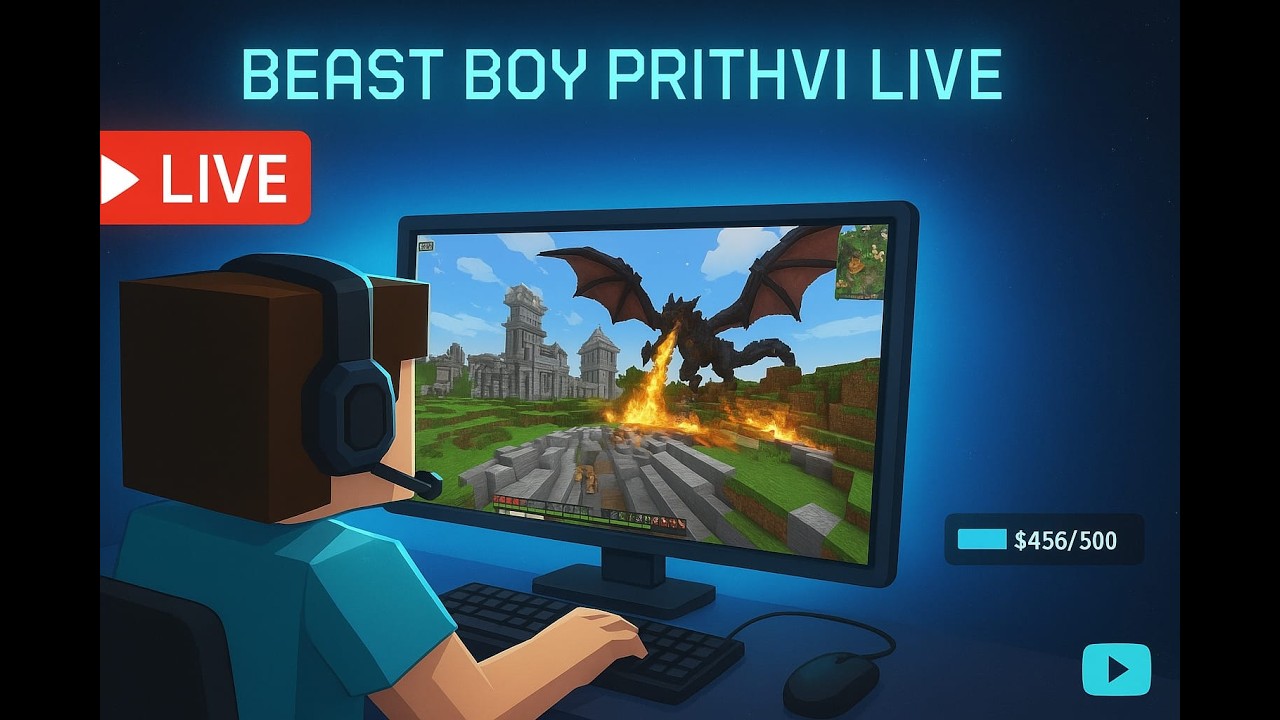 Minecraft Live #minecraft #trend #mrbeast  #trending #shorts @MrBeast   @TechnoGamerzOfficial ​